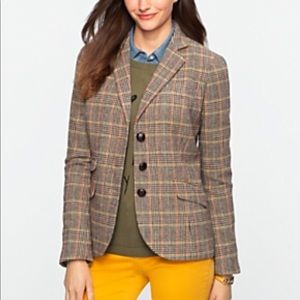 Talbots check riding jacket